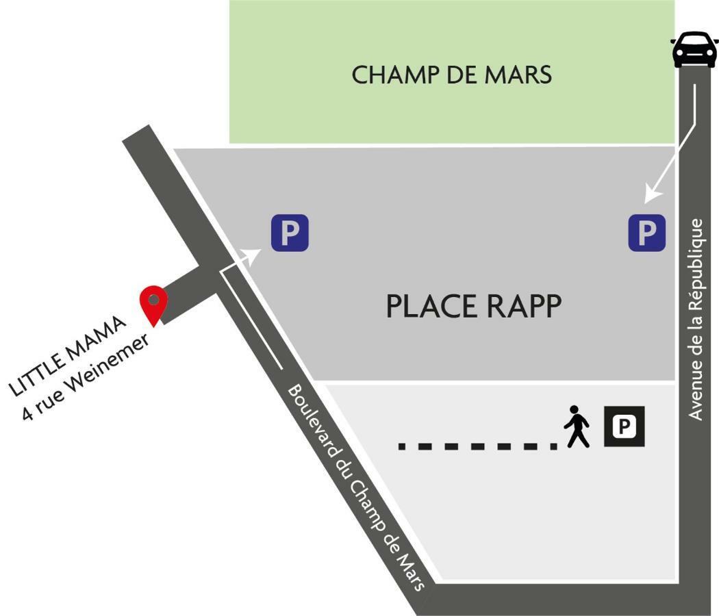 דירות קולמר Little Mama 80 Meters From Public Parking Rapp מראה חיצוני תמונה